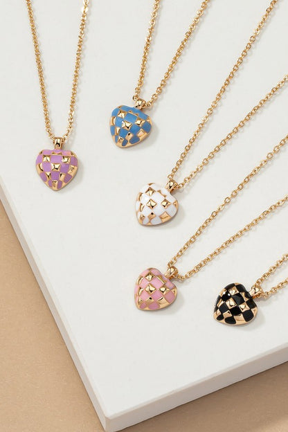 Lovestruck Checker Necklace