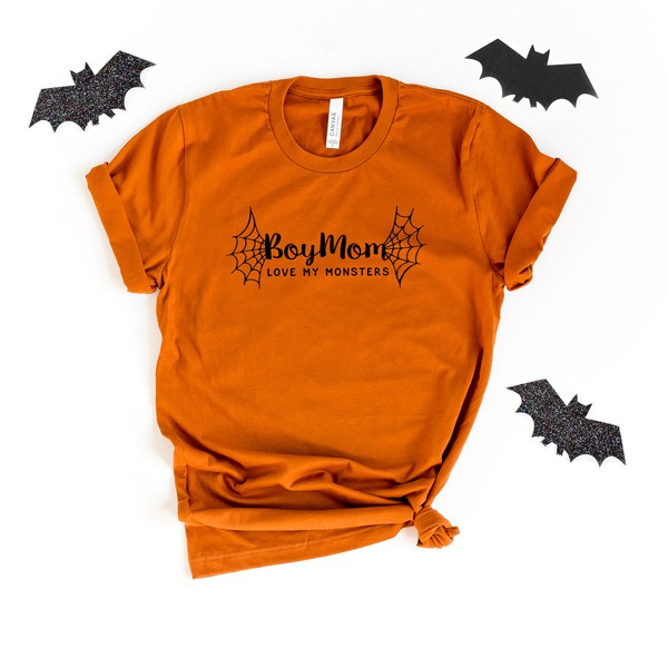 Boy Mom Halloween Short Sleeve Graphic Tee