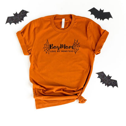 Boy Mom Halloween Short Sleeve Graphic Tee