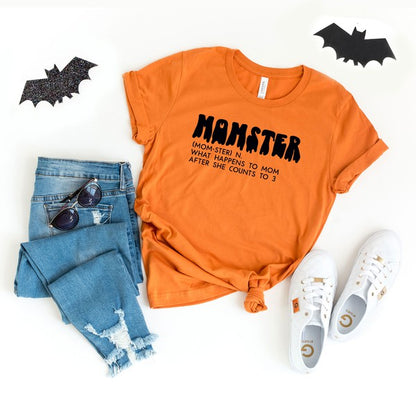 Halloween Momster Definition Short Sleeve Tee