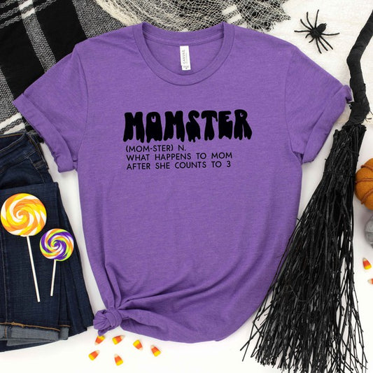 Halloween Momster Definition Short Sleeve Tee