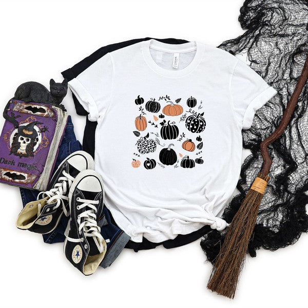 Halloween Pumpkins Short Sleeve Graphic Tee