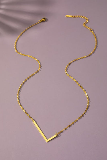 Large Initial Necklace