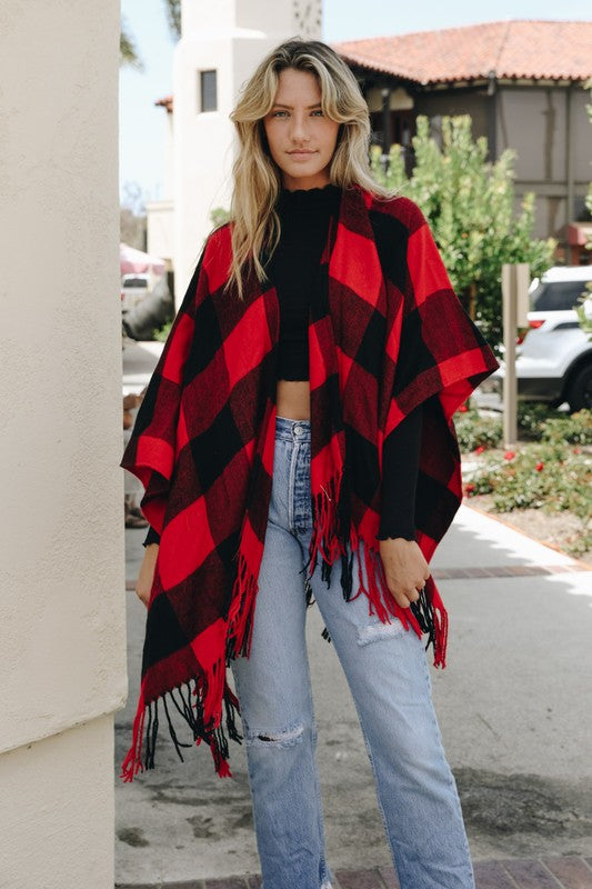 Plaid & Perfect Poncho