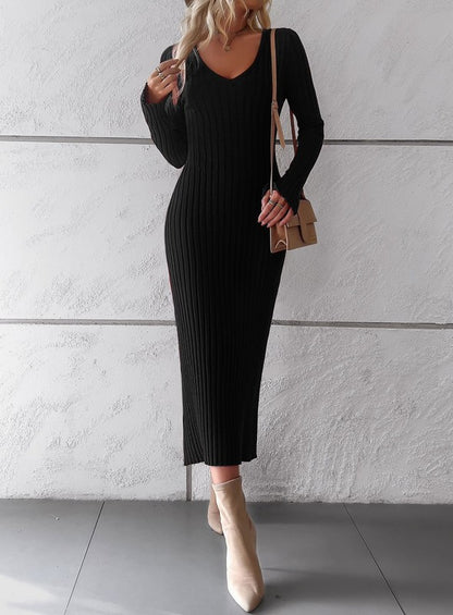 Ribbed Sweater Dress