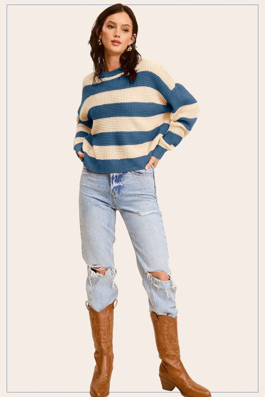 Striped Loose Fit Sweater