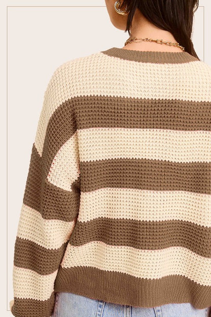 Striped Loose Fit Sweater