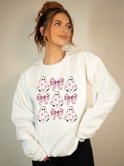 Halloween Ghost Coquette Graphic Sweatshirt