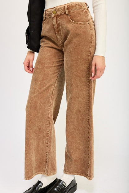 Distressed Corduroy Pant