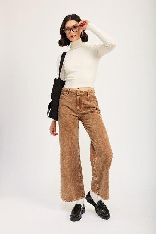 Distressed Corduroy Pant