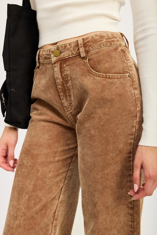 Distressed Corduroy Pant