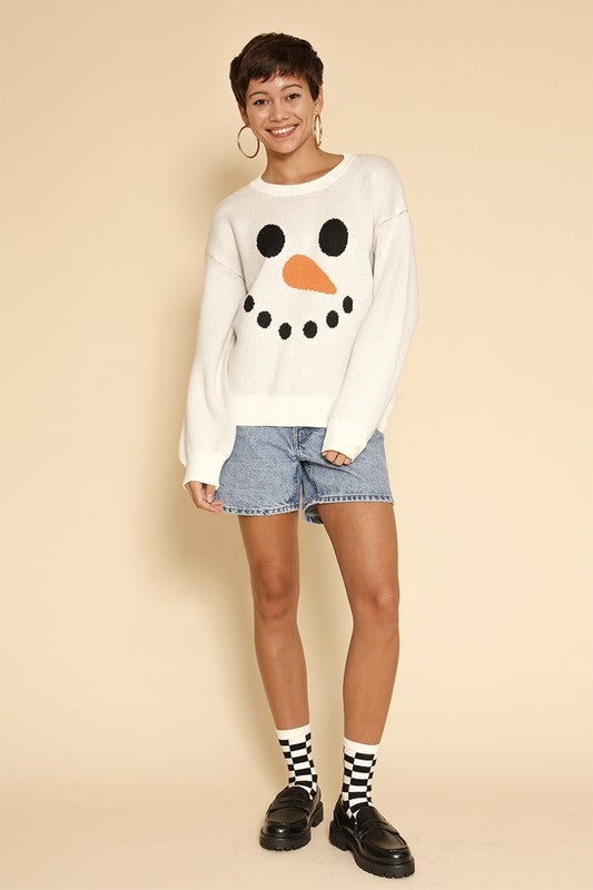 Snowman Knit Sweater