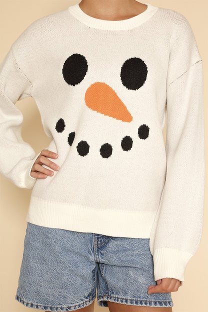 Snowman Knit Sweater