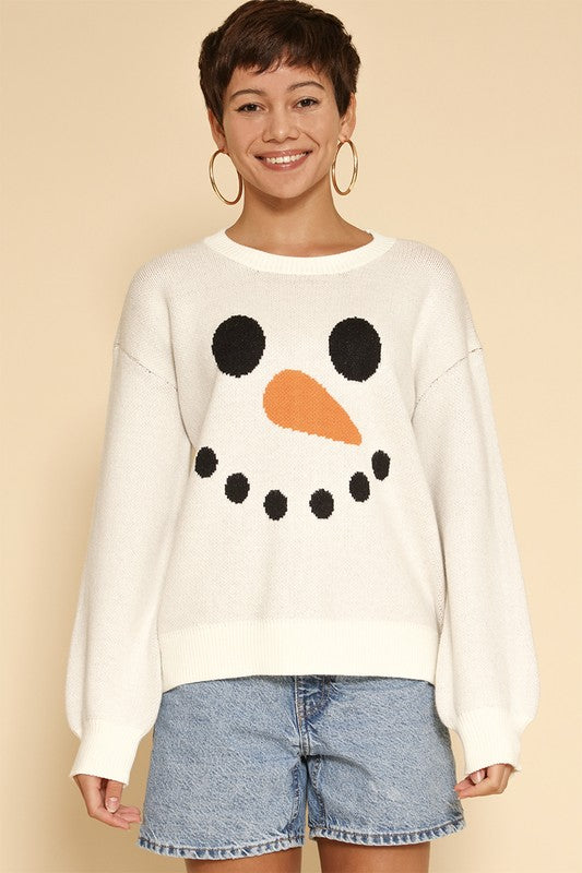 Snowman Knit Sweater