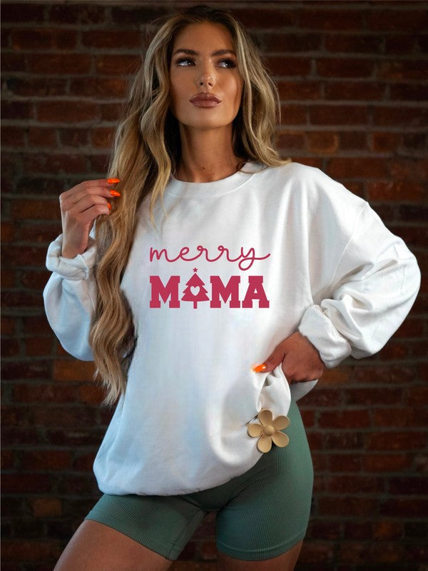 Merry Mama Cozy Crew Sweatshirt