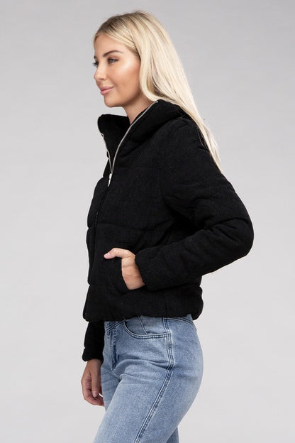 Cozy Cord Zip-Up Jacket